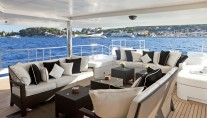 Motor yacht KINTA -  Aft Deck Dining